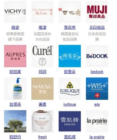 全球化妆品品牌大观