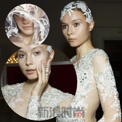 婚纱与化妆品的完美融合