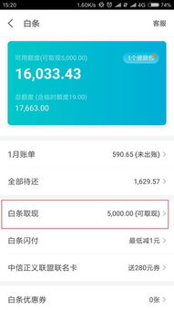京东白条备用金提现攻略，揭秘如何轻松提取现金