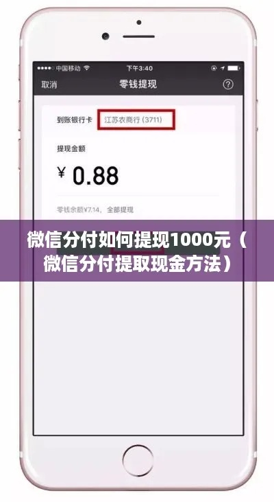 微信分付提现1000，轻松操作指南及案例分享