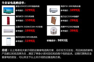 家电品牌选择指南，品质、性能与价格的完美平衡