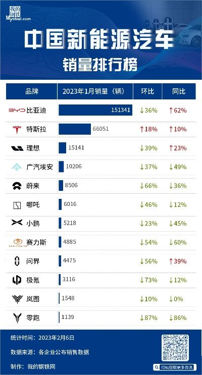 国产电动汽车品牌排行，探索中国新能源汽车的崛起之路